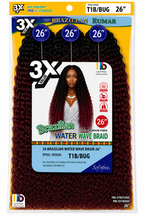 3X BRAZILIAN WATER WAVE BRAID 26