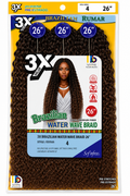 3X BRAZILIAN WATER WAVE BRAID 26