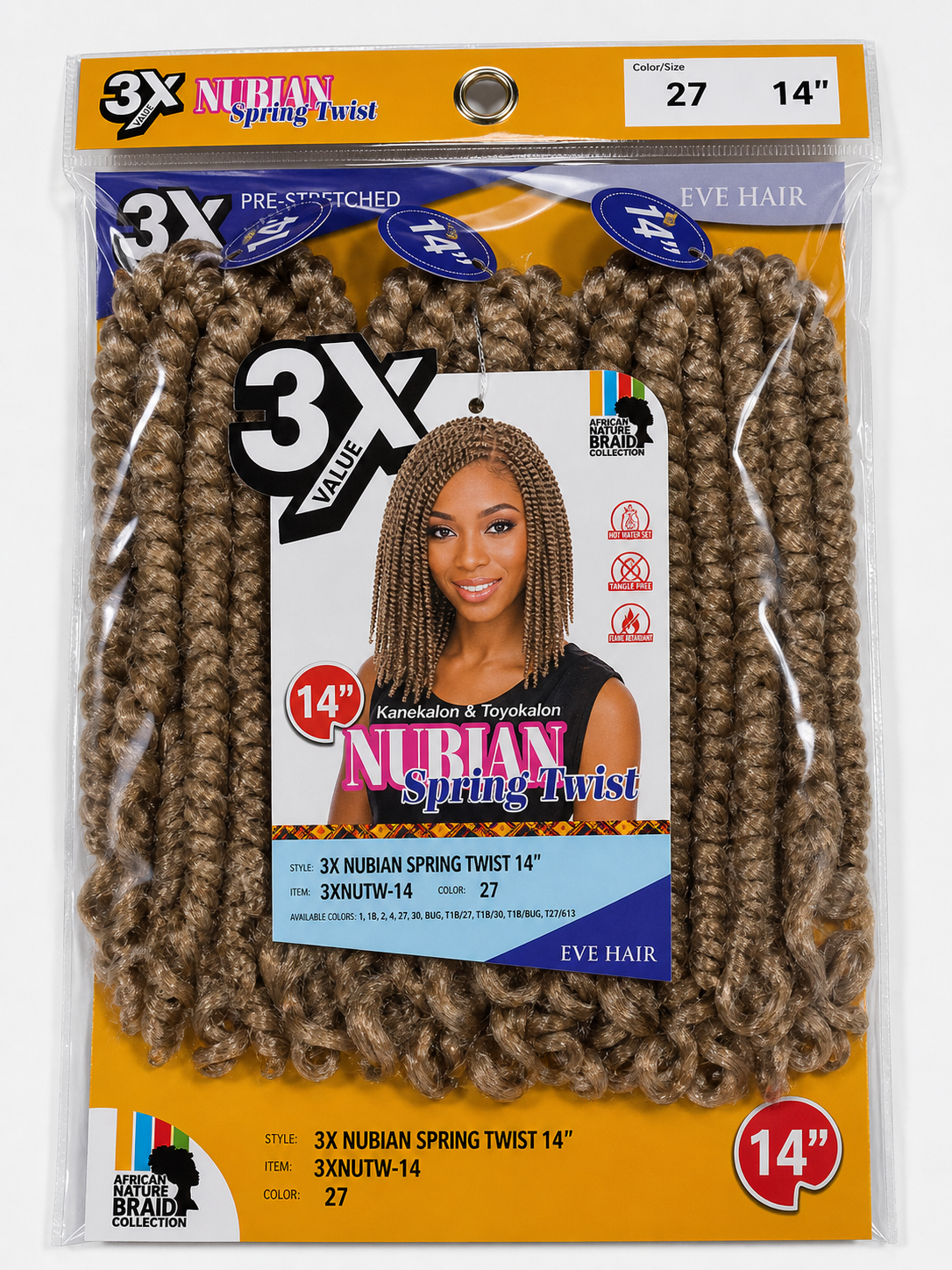 3X NUBIAN SPRING TWIST BRAID 3XNOTE 14
