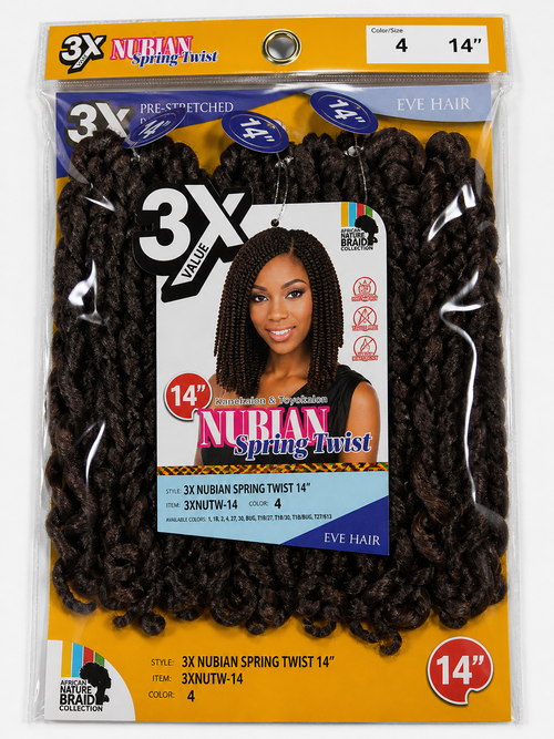 3X NUBIAN SPRING TWIST BRAID 3XNOTE 14