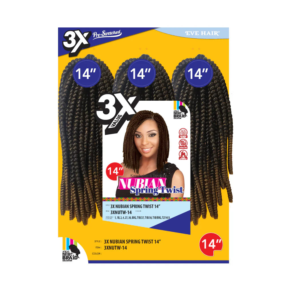 3X NUBIAN SPRING TWIST BRAID 3XNUTW 14
