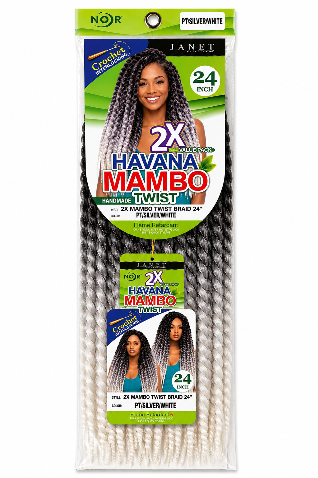 2X MAMBO TWIST BRAID 24