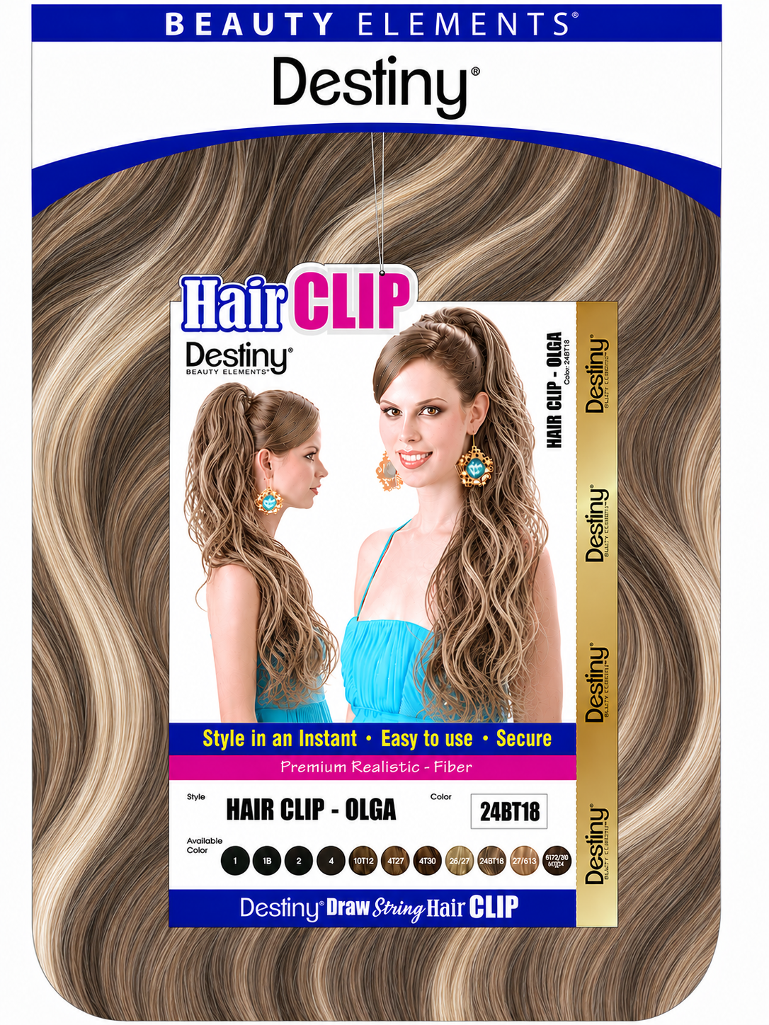 DESTINY HAIR CLIP OLGA