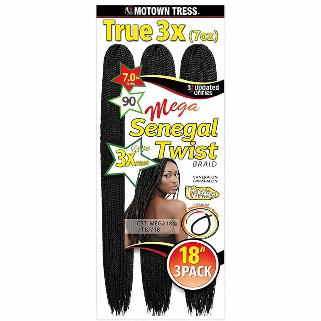 TRUE 3X MEGA SENEGAL TWIST BRAID CST. MEGA 18