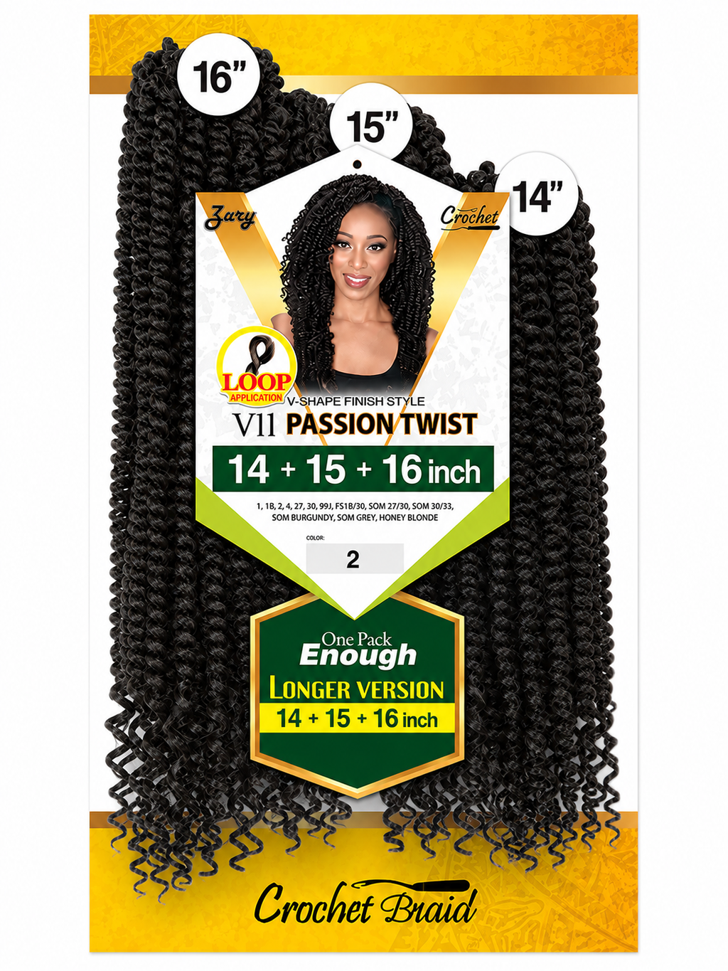 V11 PASSION TWIST 14+15+16 INCH