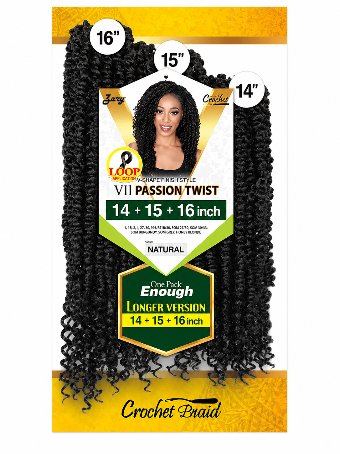 V11 PASSION TWIST 14+15+16 INCH