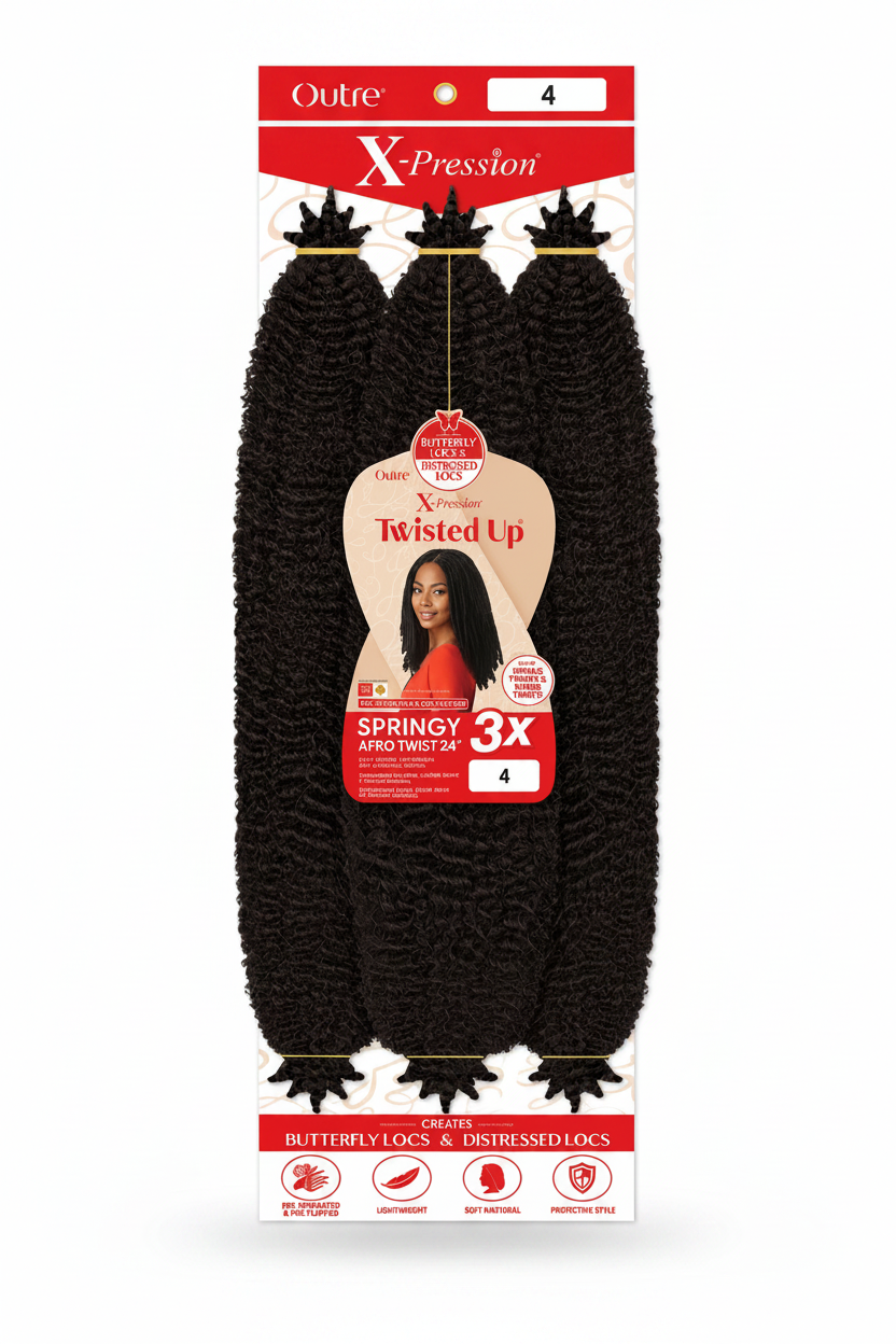 X-PRESSION-TWISTED UP-3X SPRINGY AFRO TWIST 24
