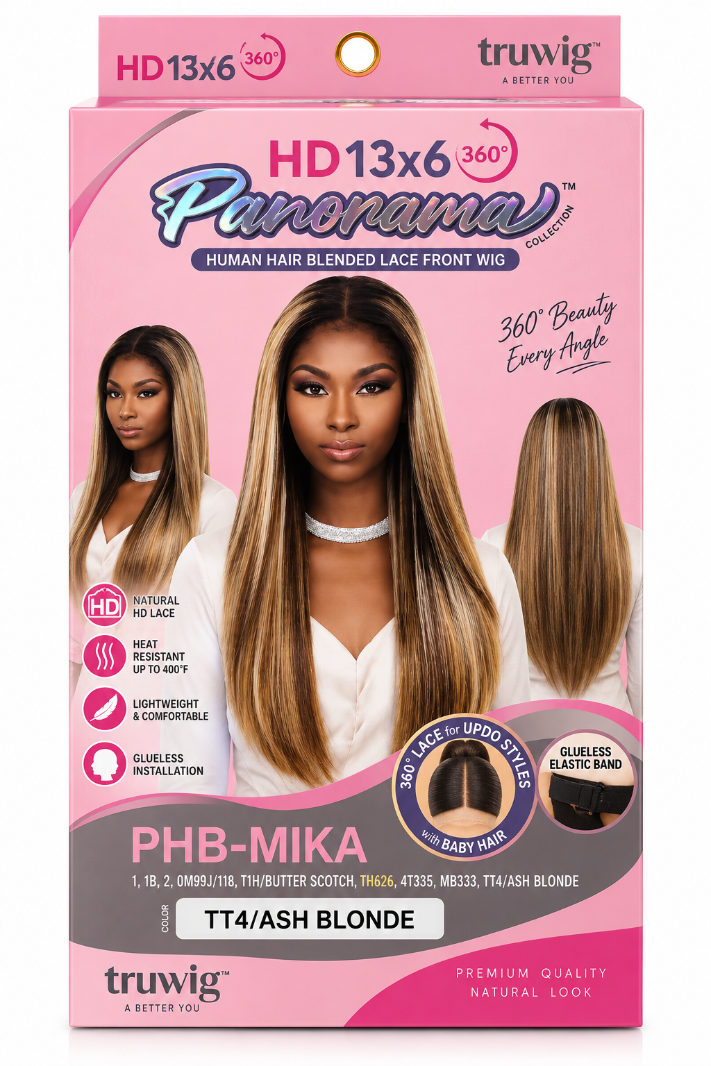 PHB-MIKA 13X6 360 LACE HUMAN BLEND WIG
