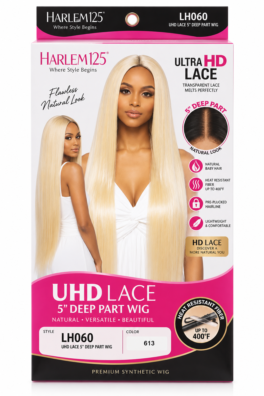 LH060 UHD LACE 5 DEEP PART WIG
